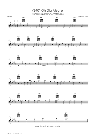 Harpa Cristã  score for Acoustic Guitar