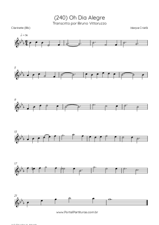 Harpa Cristã  score for Clarinet (Bb)