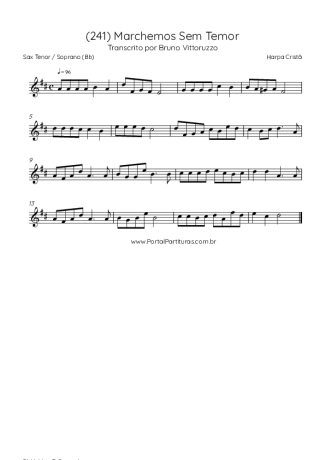 Harpa Cristã  score for Tenor Saxophone Soprano (Bb)