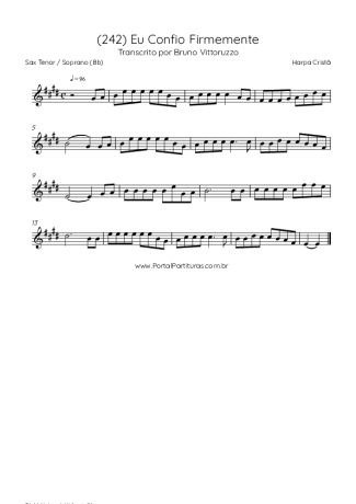 Harpa Cristã  score for Tenor Saxophone Soprano (Bb)