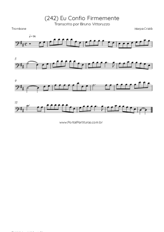 Harpa Cristã  score for Trombone