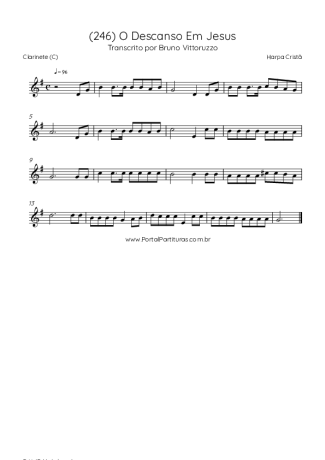 Harpa Cristã  score for Clarinet (C)