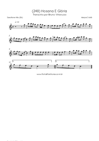 Harpa Cristã  score for Alto Saxophone