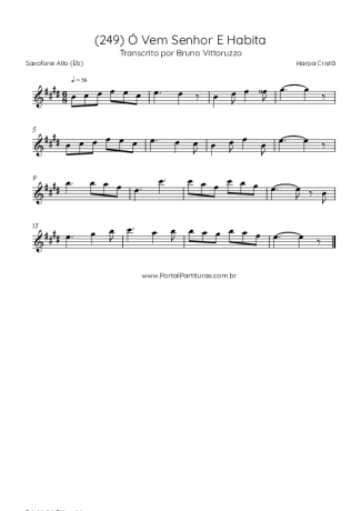 Harpa Cristã  score for Alto Saxophone