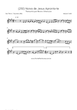 Harpa Cristã  score for Tenor Saxophone Soprano (Bb)