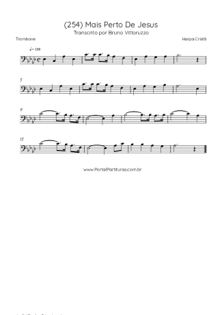 Harpa Cristã  score for Trombone