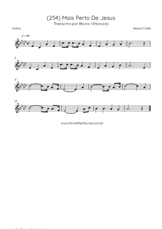 Harpa Cristã  score for Violin