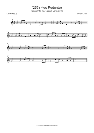 Harpa Cristã  score for Clarinet (C)