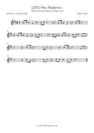 Harpa Cristã  score for Tenor Saxophone Soprano (Bb)