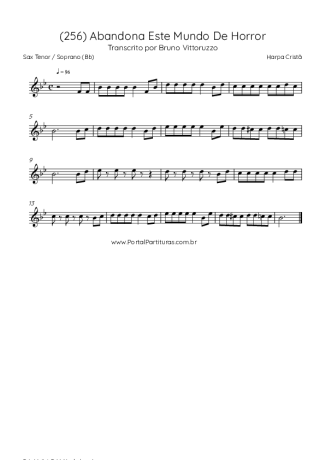 Harpa Cristã  score for Tenor Saxophone Soprano (Bb)