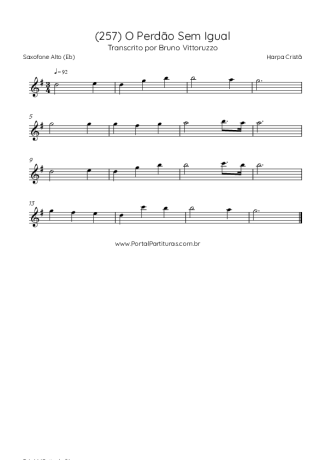 Harpa Cristã  score for Alto Saxophone