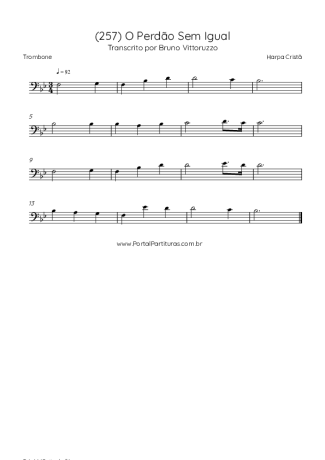 Harpa Cristã  score for Trombone