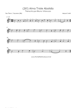 Harpa Cristã  score for Tenor Saxophone Soprano (Bb)