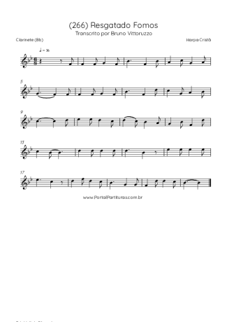 Harpa Cristã  score for Clarinet (Bb)