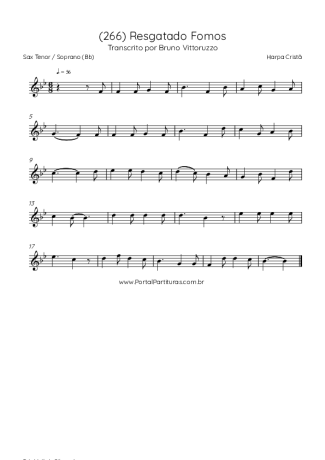 Harpa Cristã  score for Tenor Saxophone Soprano (Bb)