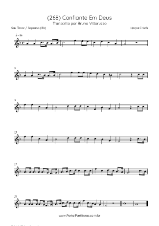 Harpa Cristã  score for Tenor Saxophone Soprano (Bb)