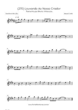 Harpa Cristã  score for Alto Saxophone