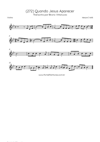 Harpa Cristã  score for Violin