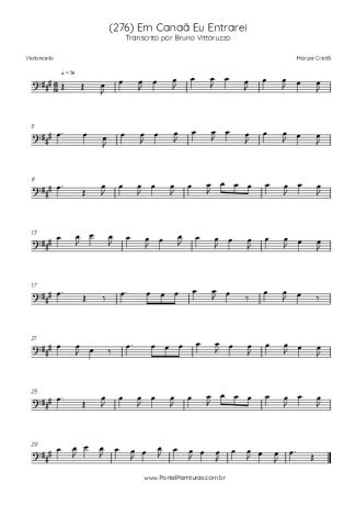 Harpa Cristã  score for Cello