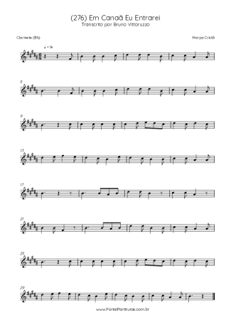 Harpa Cristã  score for Clarinet (Bb)