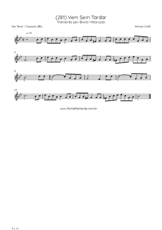 Harpa Cristã  score for Tenor Saxophone Soprano (Bb)