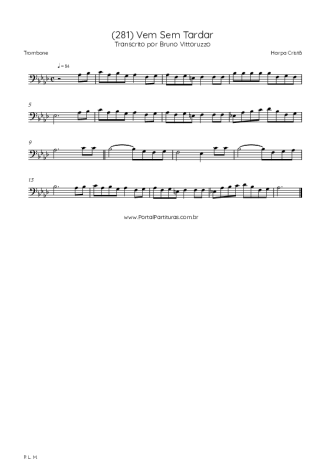 Harpa Cristã  score for Trombone