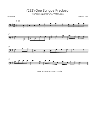 Harpa Cristã  score for Trombone