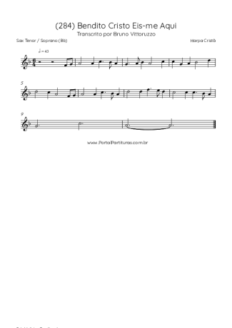 Harpa Cristã  score for Tenor Saxophone Soprano (Bb)