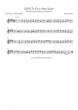 Harpa Cristã  score for Tenor Saxophone Soprano (Bb)