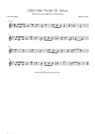 Harpa Cristã  score for Clarinet (Bb)