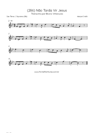 Harpa Cristã  score for Tenor Saxophone Soprano (Bb)