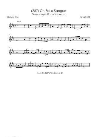 Harpa Cristã  score for Clarinet (Bb)