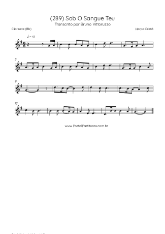 Harpa Cristã  score for Clarinet (Bb)