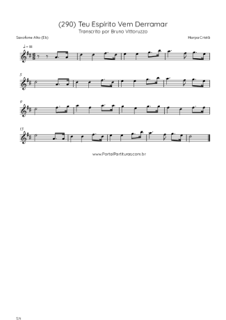 Harpa Cristã  score for Alto Saxophone