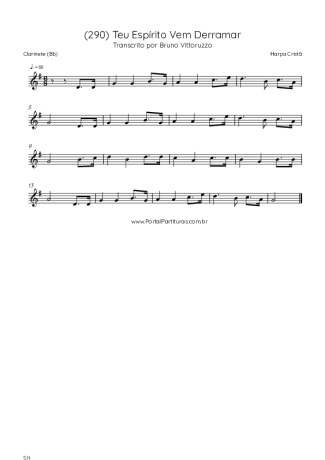 Harpa Cristã  score for Clarinet (Bb)