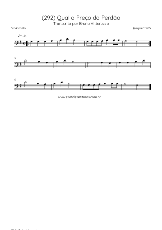 Harpa Cristã  score for Cello