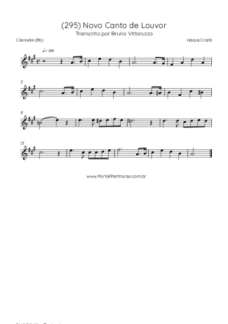 Harpa Cristã  score for Clarinet (Bb)