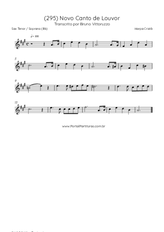 Harpa Cristã  score for Tenor Saxophone Soprano (Bb)