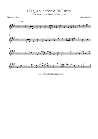 Harpa Cristã  score for Clarinet (Bb)