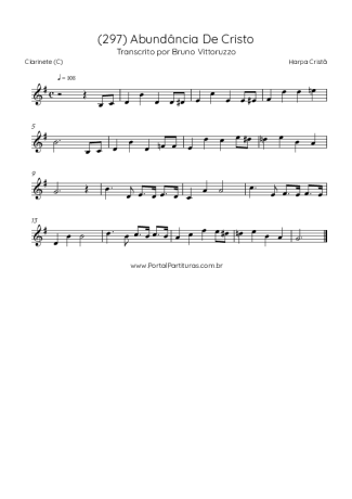 Harpa Cristã  score for Clarinet (C)