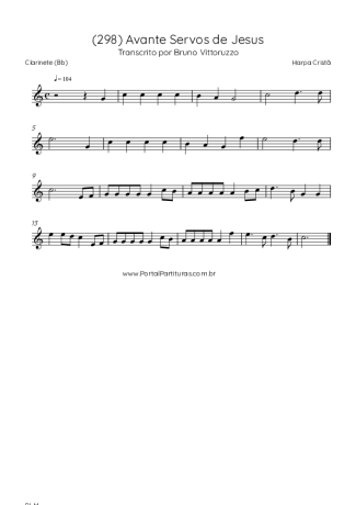 Harpa Cristã  score for Clarinet (Bb)