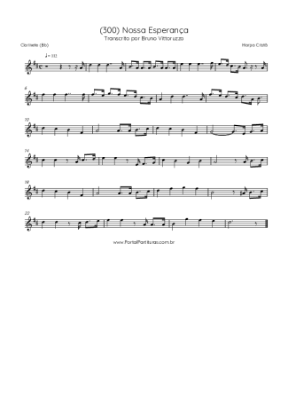 Harpa Cristã  score for Clarinet (Bb)