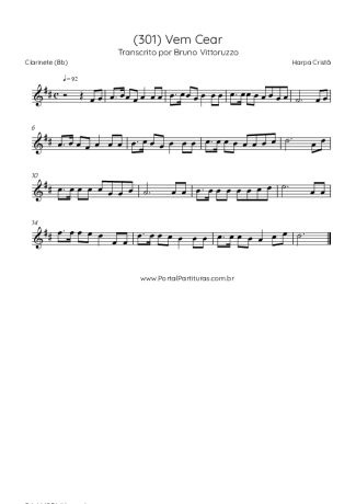 Harpa Cristã  score for Clarinet (Bb)