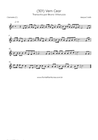 Harpa Cristã  score for Clarinet (C)