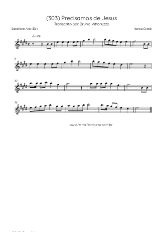 Harpa Cristã  score for Alto Saxophone