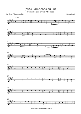 Harpa Cristã  score for Tenor Saxophone Soprano (Bb)