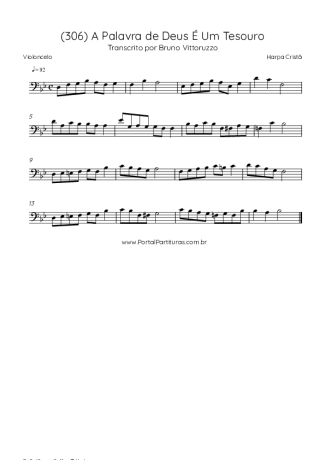 Harpa Cristã  score for Cello