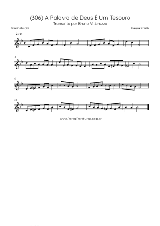 Harpa Cristã  score for Clarinet (C)