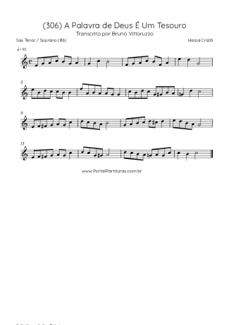 Harpa Cristã  score for Tenor Saxophone Soprano (Bb)