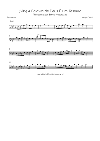 Harpa Cristã  score for Trombone
